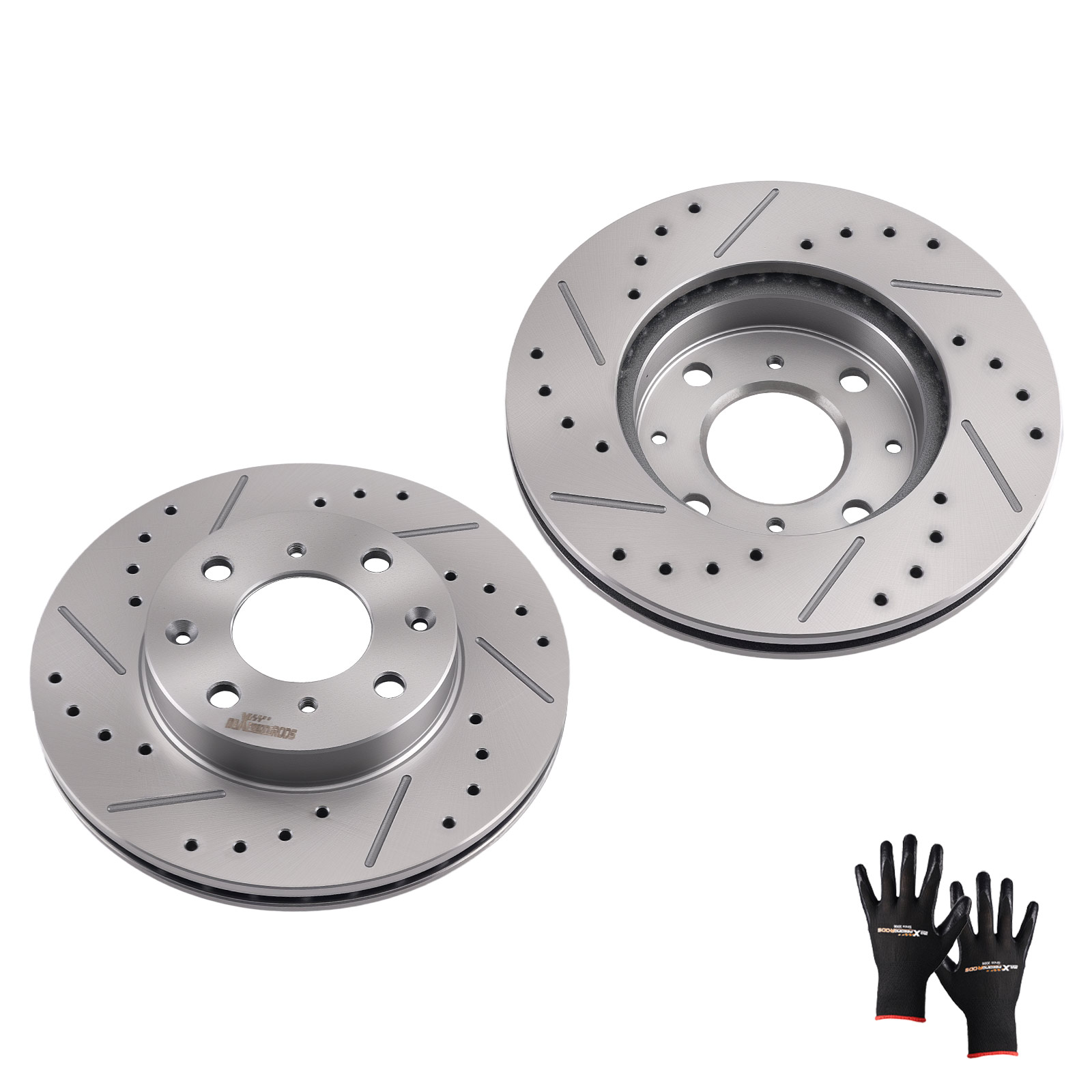 Front Left & Right Brake Rotors Set S-31029 6
