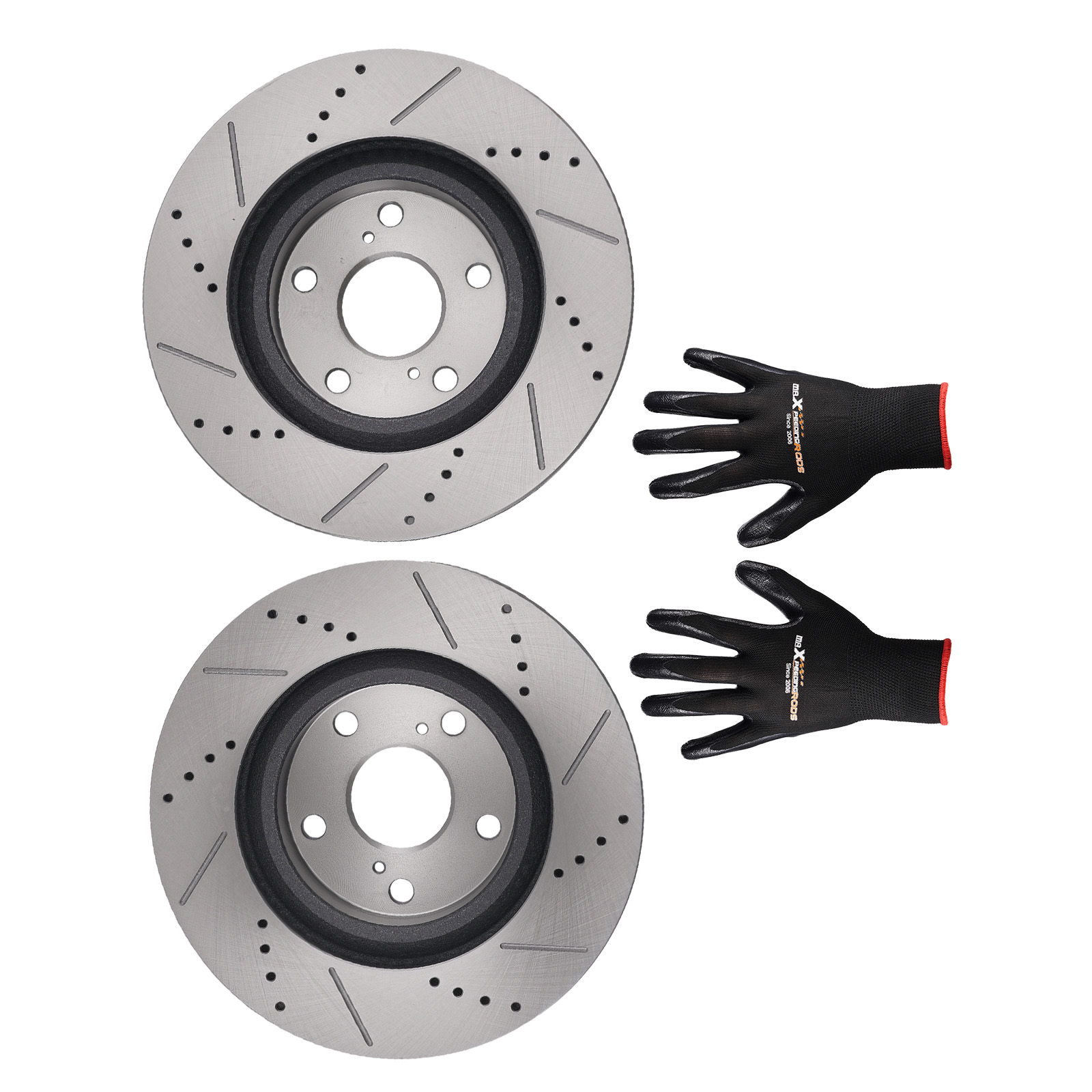 Front Left & Right Brake Rotors Set S-31434 6