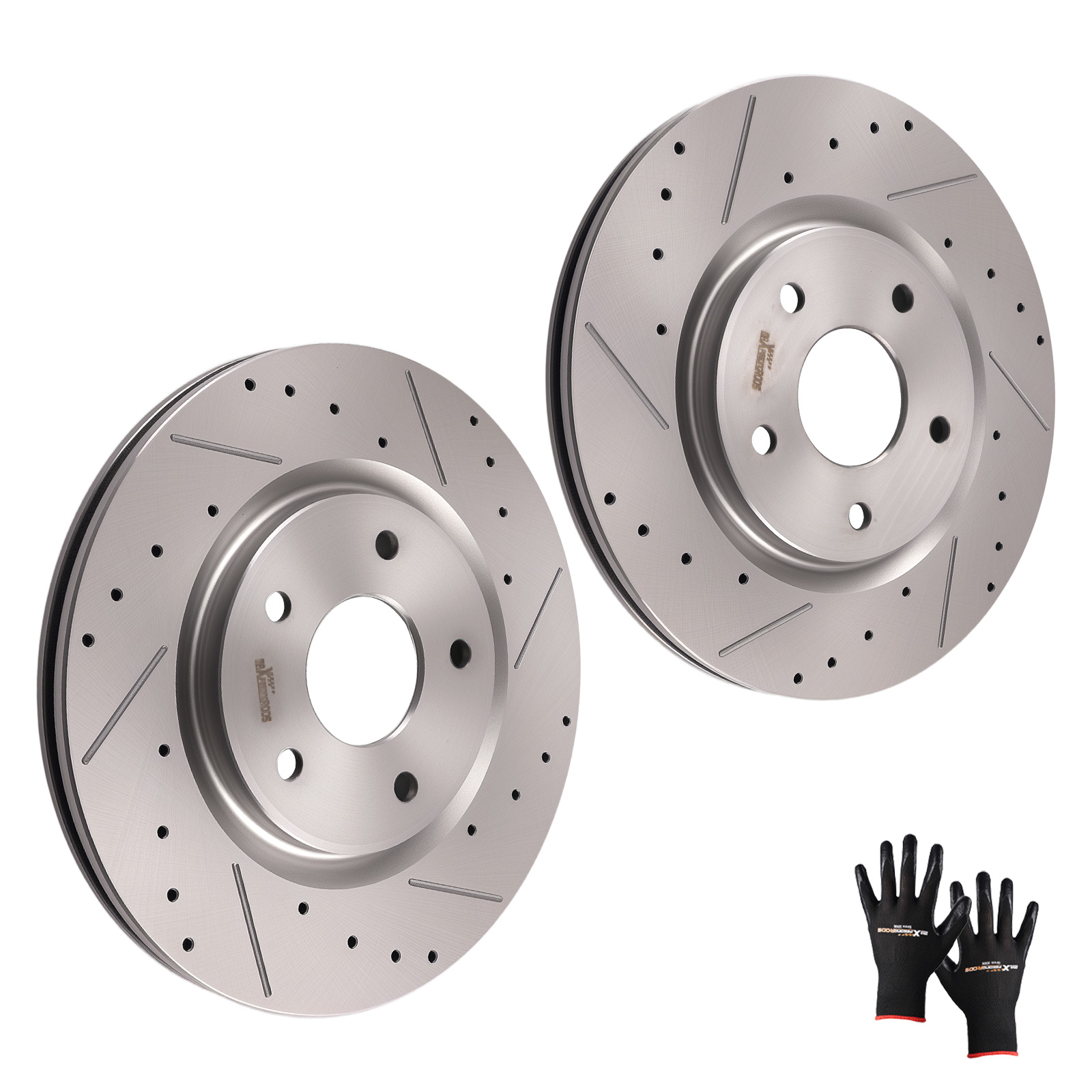Front Left & Right Brake Rotors Set S-53068 6
