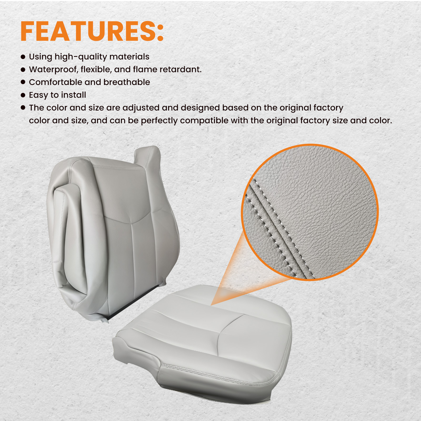 Front Left & Right Seat Cover 2