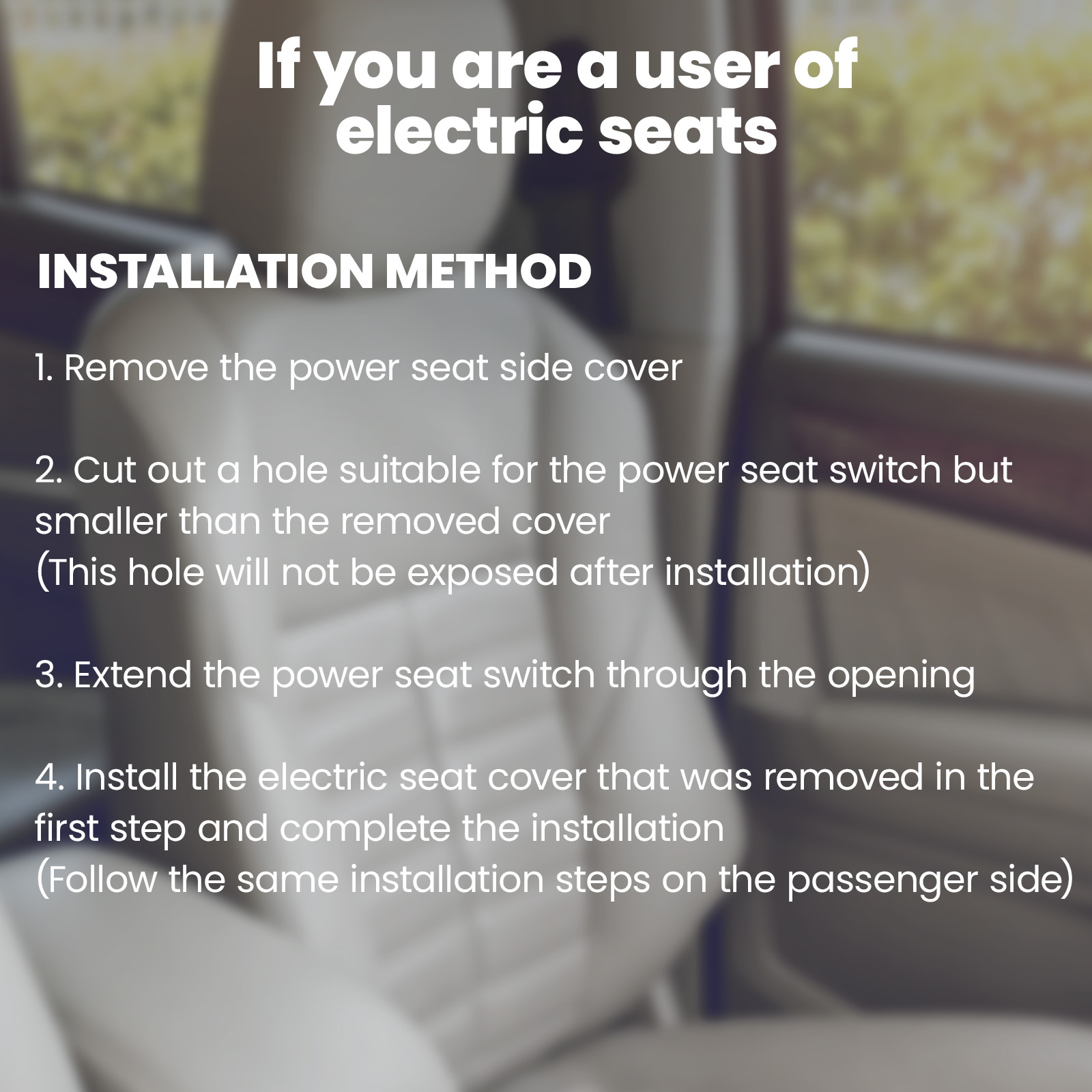 Front Left & Right Seat Cover 4