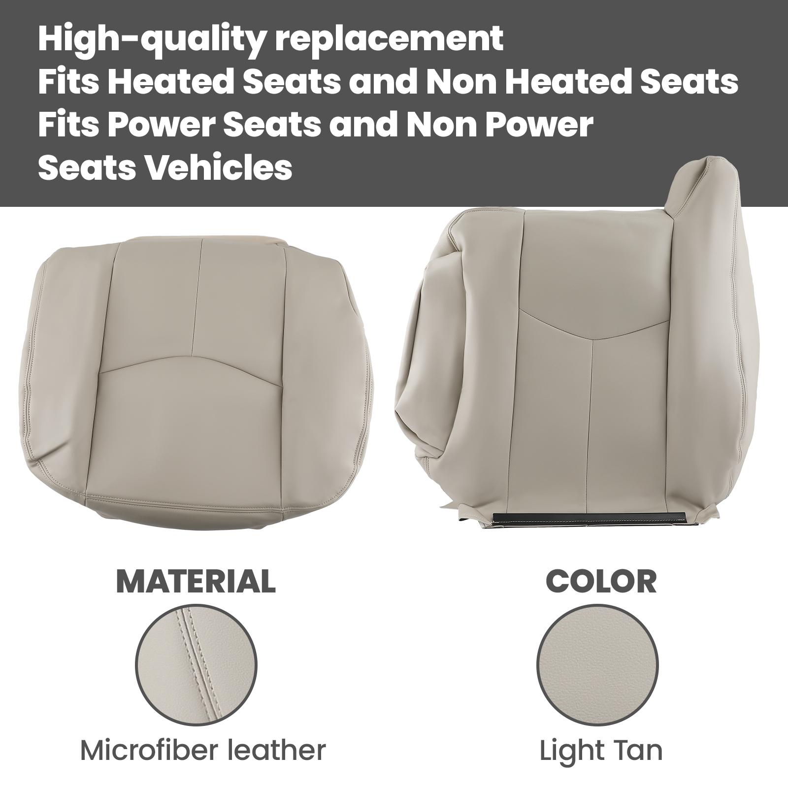 Front Left & Right Seat Cover 2