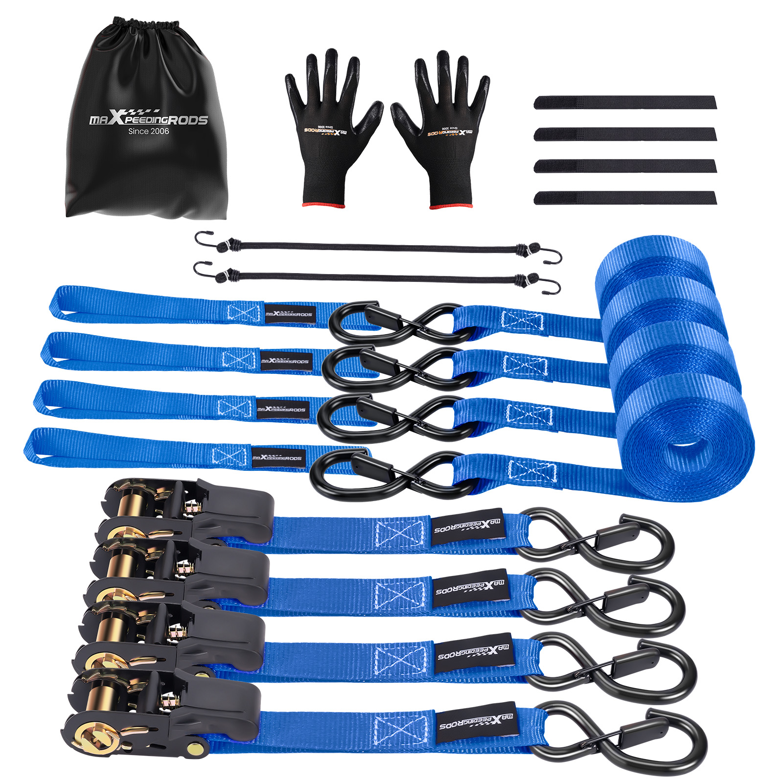 Ratchet Tie-Down Strap Set