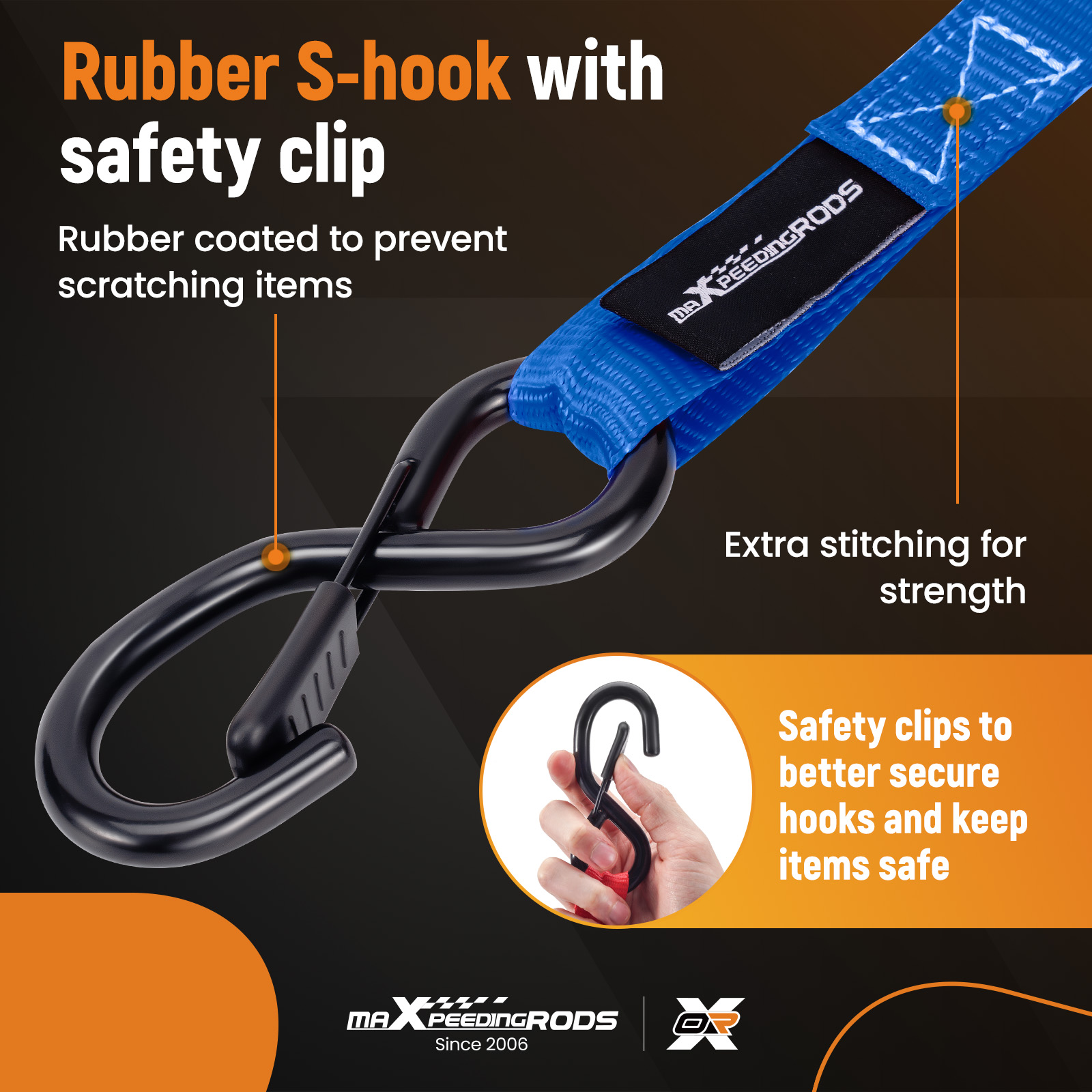 Ratchet Tie-Down Strap Set 3